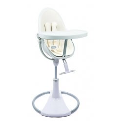 white-white - Стульчик для кормления Bloom Fresco Chrome White / Black Comfort